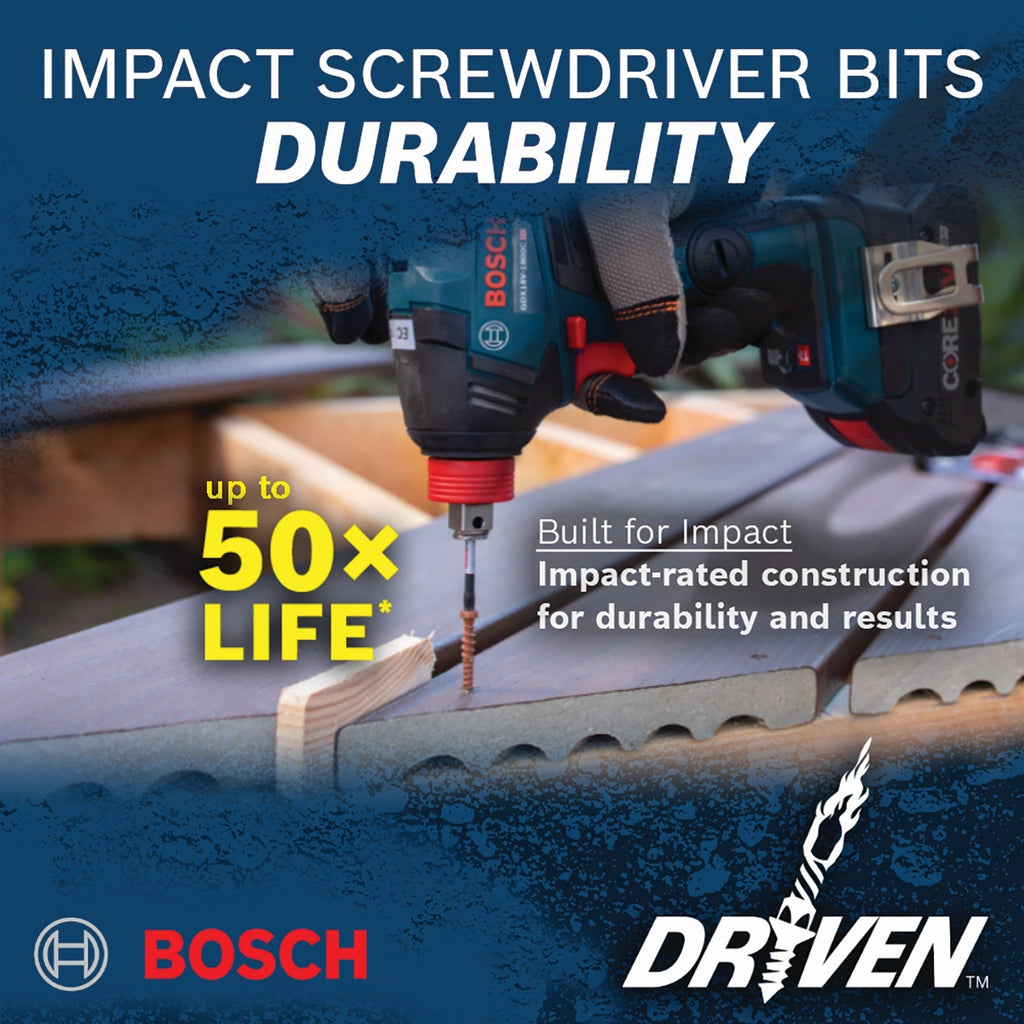 BOSCH SDMSD32 32 pc. Driven Impact Screwdriving Custom Case Set