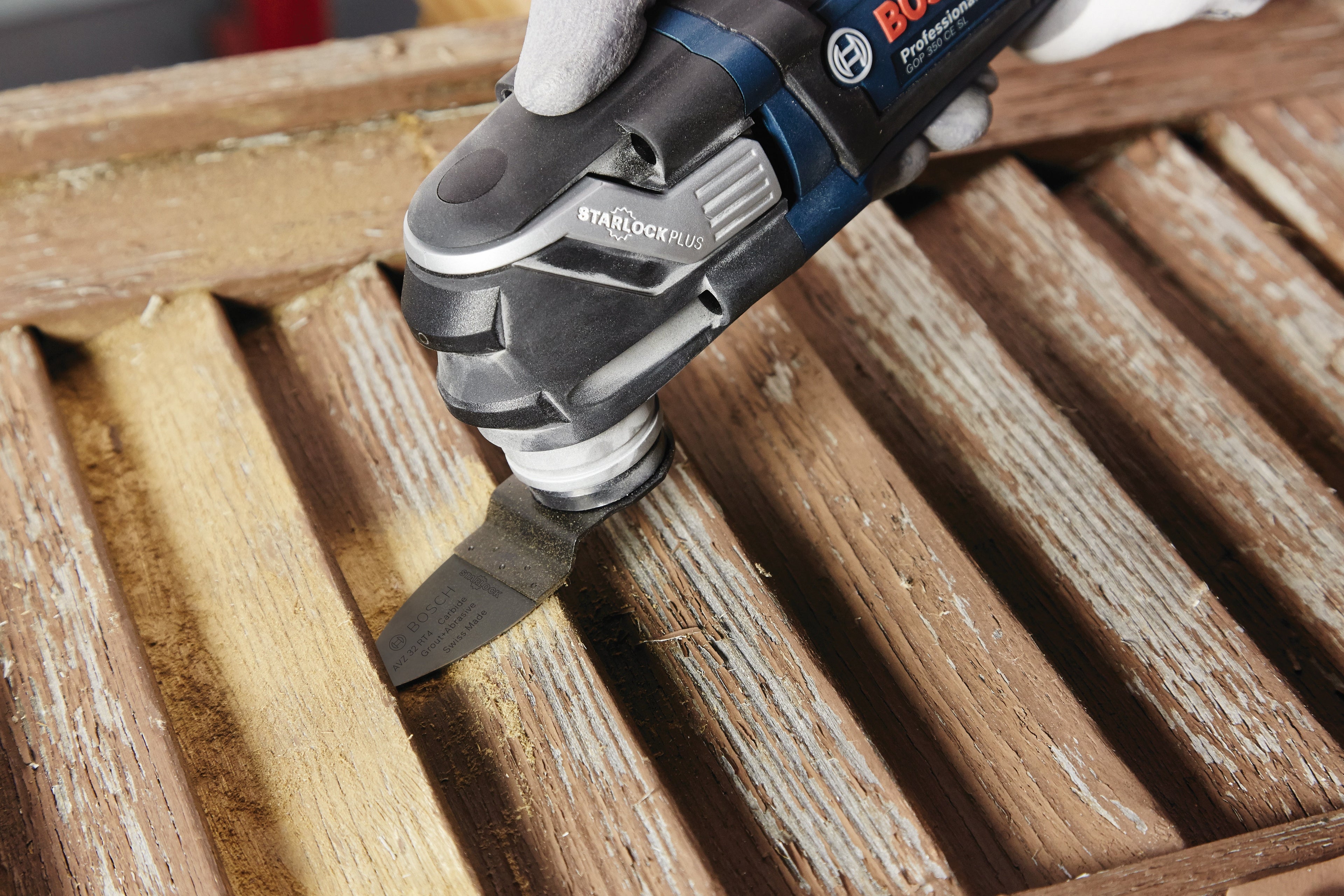 BOSCH OSL200CR 2 In. Starlock® Oscillating Multi Tool Carbide Grit Sanding Finger