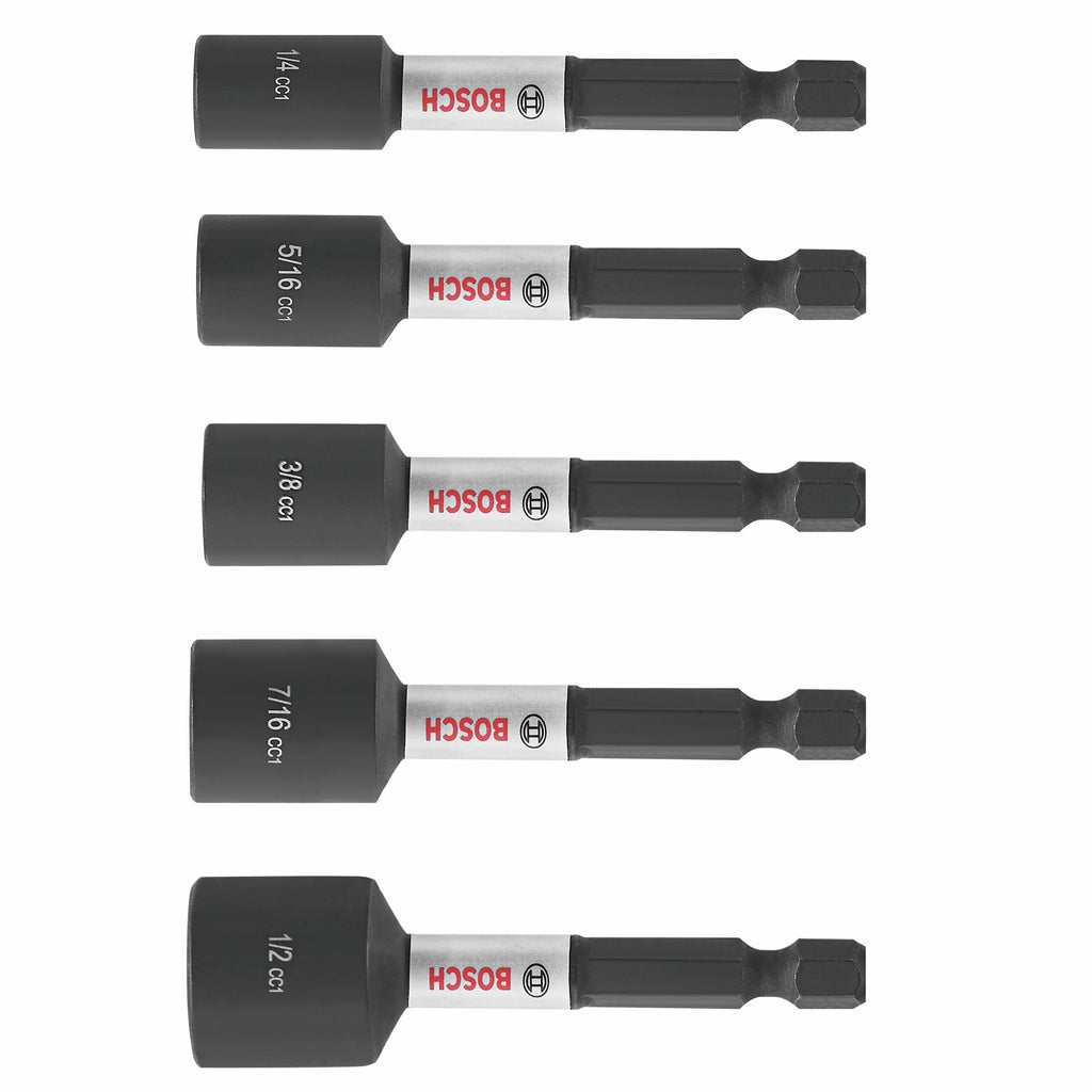 BOSCH ITDNSV205 5 pc. Driven 2-9/16 In. Impact Nutsetter Set