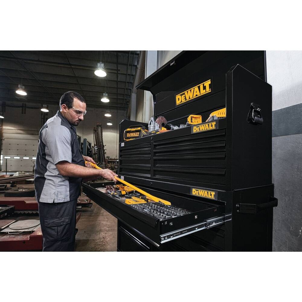 DEWALT Husky Rolling Tool Cabinet, 52 in. Wide 9-Drawer Roller ToolBox Organizer Chest Workbenches