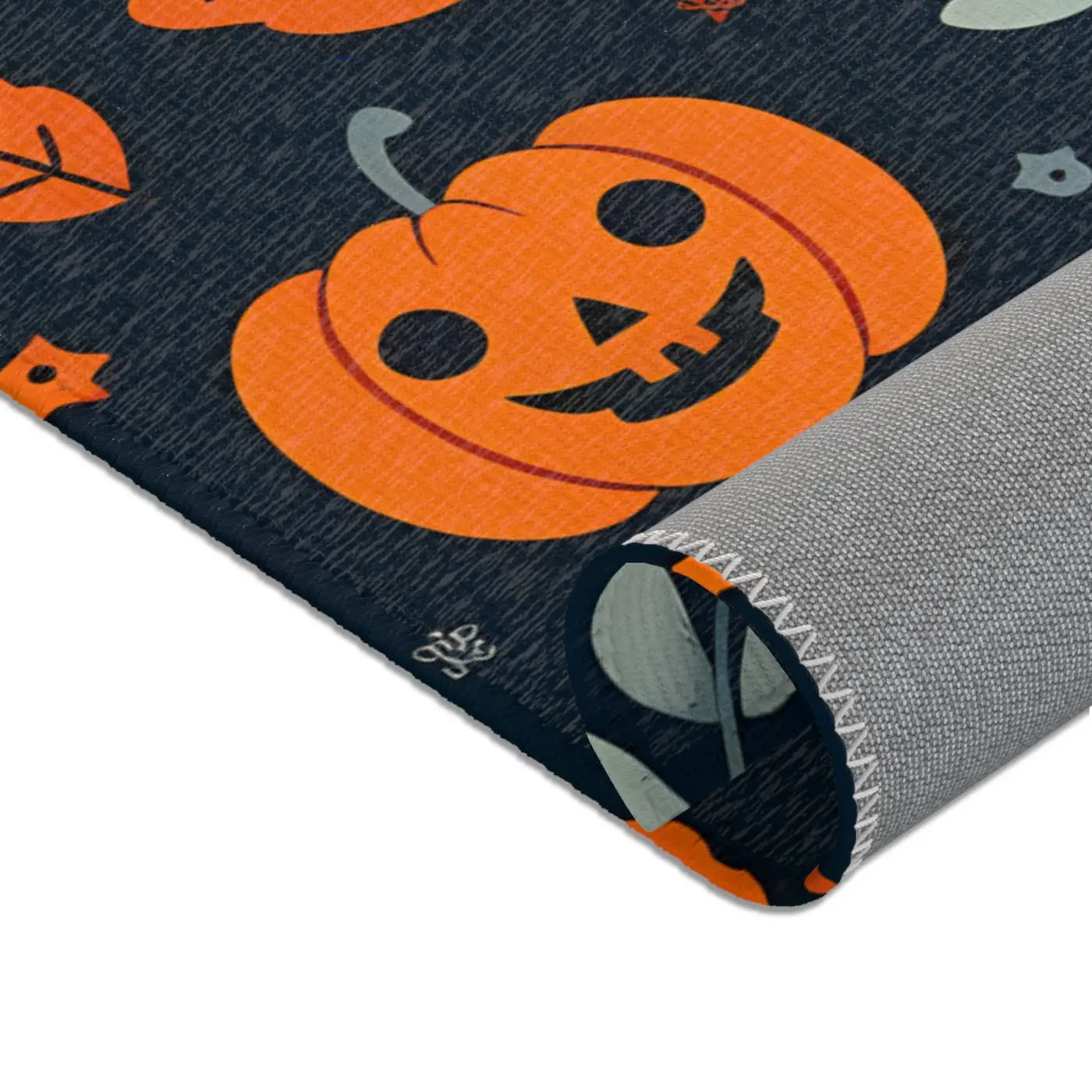 Spooky Jack-O-Lantern Area Rugs - Polyester Chenille - DipaliZ