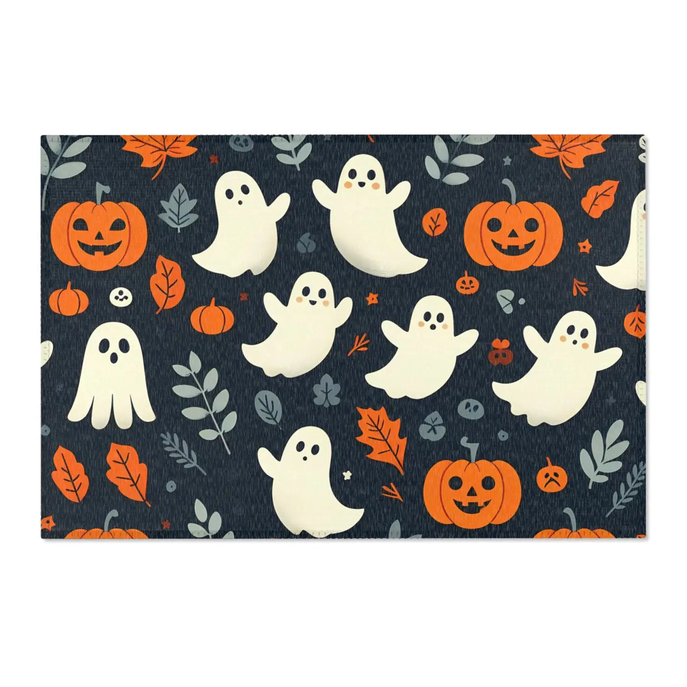 Spooky Jack-O-Lantern Area Rugs - Polyester Chenille - DipaliZ